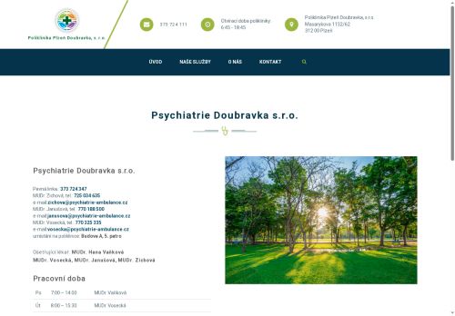 Zobrazit webové stránky Psychiatrická ambulance - MUDr. Hana Vaňková