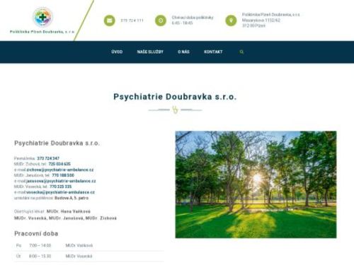 Psychiatrická ambulance - MUDr. Hana Vaňková