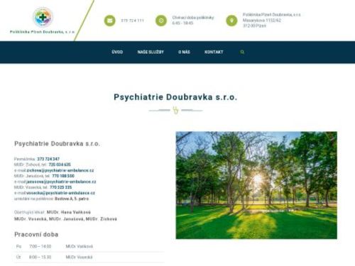 Psychiatrická ambulance - MUDr. Hana Vaňková