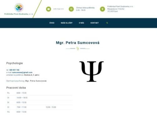 Psychologická ambulance - Mgr. Petra Sumcovová