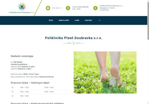 Zobrazit webové stránky Ambulance radiační onkologie - MUDr. Pavel Tůma