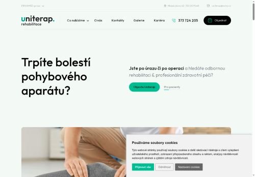 Zobrazit webové stránky Rehabilitace, fyzioterapie Uniterap - Poliklinika Doubravka