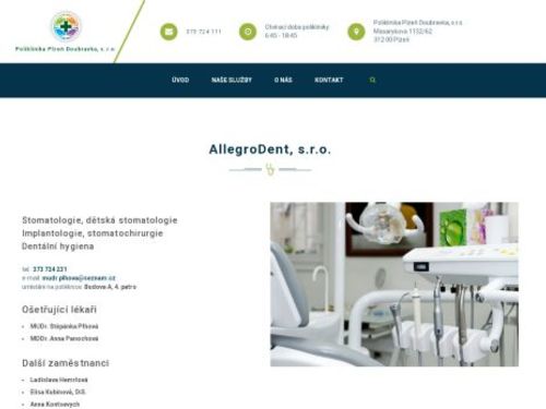 Stomatologie AllegroDent, s.r.o. - MUDr. Štěpánka Plhová, MDDr. Anna Panochová