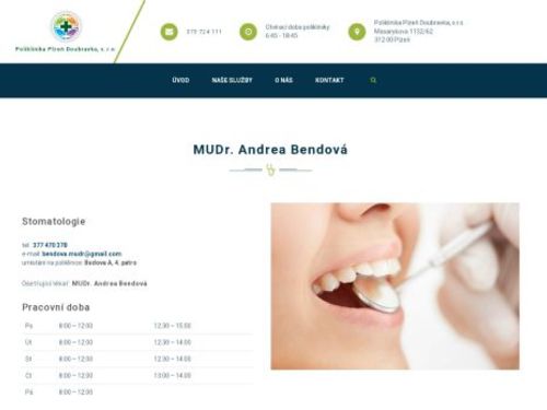 Stomatologie - MUDr. Andrea Bendová