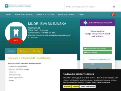 Stomatologie - MUDr. Eva Mlejnská