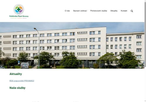Zobrazit webové stránky Poliklinika Plzeň Slovany
