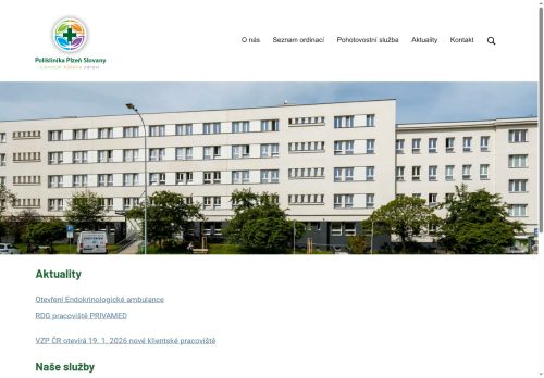 Zobrazit webové stránky Poliklinika Plzeň Slovany
