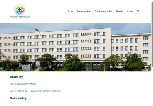 Zobrazit webové stránky Poliklinika Plzeň Slovany