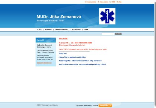 Zobrazit webové stránky Diabetologická a interní ambulance  - MUDr. Jitka Zemanová, doc. MUDr. Silvie Lacigová Ph.D.
