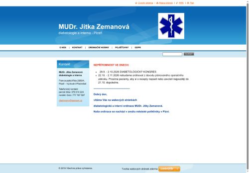 Zobrazit webové stránky Diabetologická a interní ambulance  - MUDr. Jitka Zemanová, doc. MUDr. Silvie Lacigová Ph.D.
