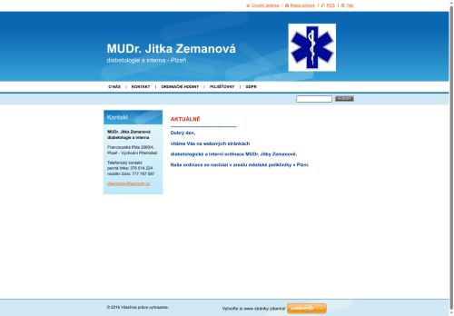 Zobrazit webové stránky Diabetologická a interní ambulance  - MUDr. Jitka Zemanová, doc. MUDr. Silvie Lacigová Ph.D.