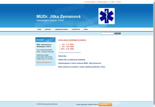 Zobrazit webové stránky Diabetologická a interní ambulance  - MUDr. Jitka Zemanová, doc. MUDr. Silvie Lacigová Ph.D.