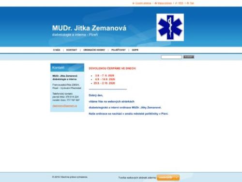 Diabetologická a interní ambulance  - MUDr. Jitka Zemanová, doc. MUDr. Silvie Lacigová Ph.D.