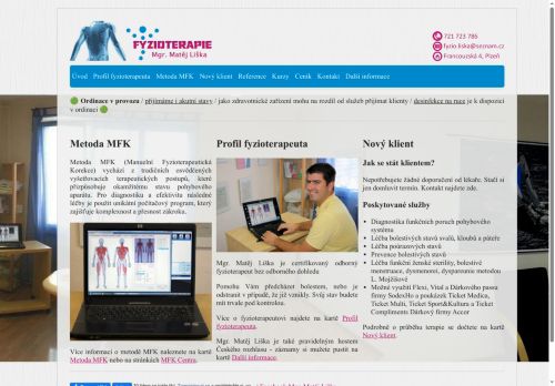Zobrazit webové stránky Fyzioterapie - Mgr. Matěj Liška