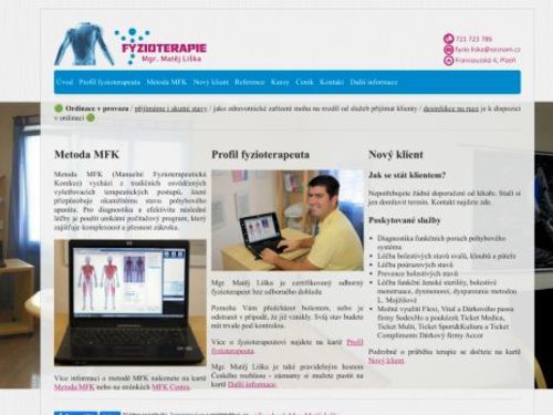 Fyzioterapie - Mgr. Matěj Liška