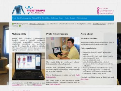 Fyzioterapie - Mgr. Matěj Liška