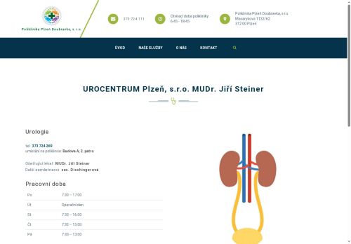 Zobrazit webové stránky Urologická ambulance UROCENTRUM Plzeň, s.r.o. - MUDr. Jiří Steiner