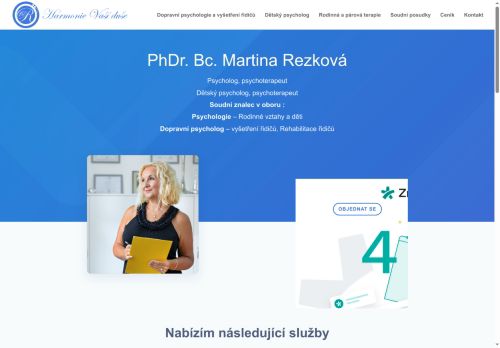 Zobrazit webové stránky Psychologická ambulance - PhDr. Bc. Martina Rezková