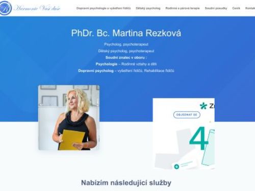 Psychologická ambulance - PhDr. Bc. Martina Rezková