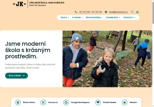 Webové stránky Základní škola Jana Kubelíka, Neveklov, Neveklov