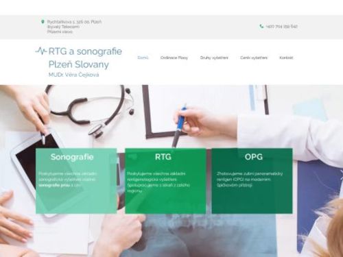RTG a sonografie - MUDr. Věra Čejková