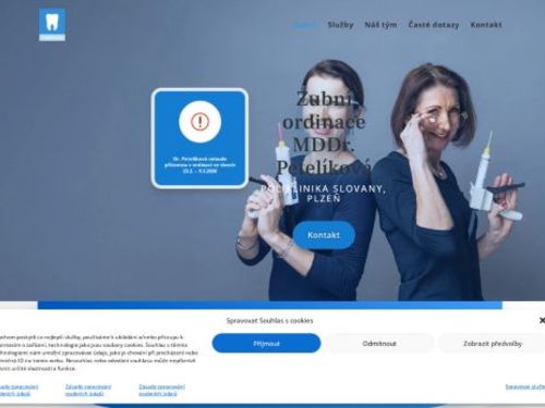 Zubní ordinace - MDDr. Adéla Petelíková, MDDr. Eva Kubíková