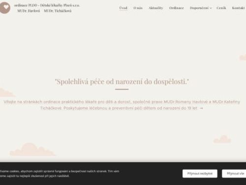 Praktický lékař pro děti a dorost Dětské lékařky Plzeň s.r.o.  - MUDr. Romana Havlová, MUDr. Kateřina Ticháčková