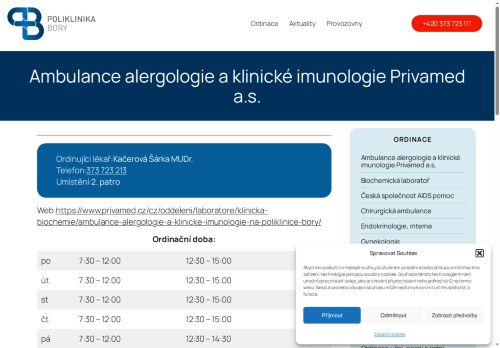 Zobrazit webové stránky Ordinace alergologie a imunologie pro děti a dorost - MUDr. Jaromíra Krčálová