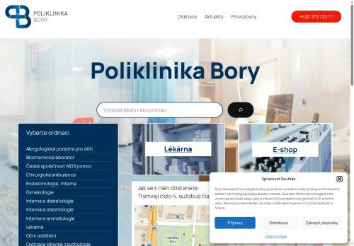 Zobrazit webové stránky Poliklinika Bory