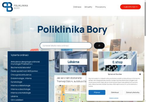 Zobrazit webové stránky Poliklinika Bory