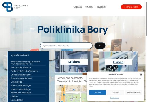 Zobrazit webové stránky Poliklinika Bory