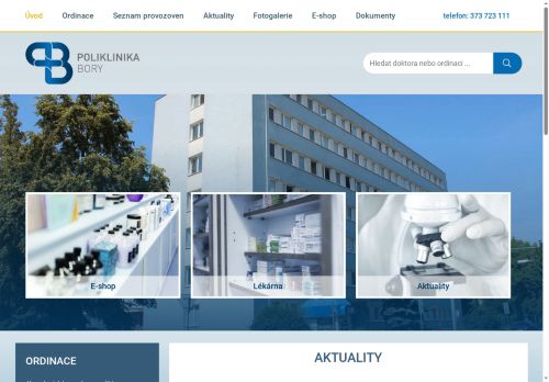 Zobrazit webové stránky Poliklinika Bory