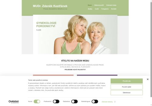 Zobrazit webové stránky Gynekologická ambulance - MUDr. Zdeněk Kestřánek