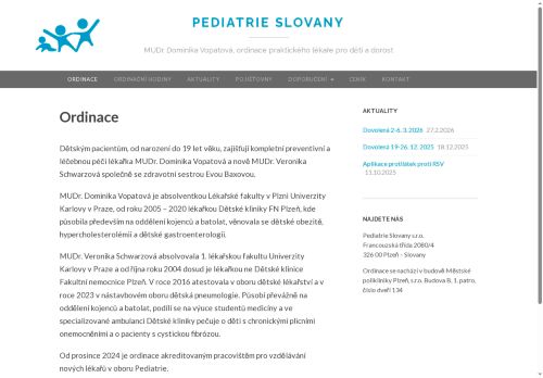 Zobrazit webové stránky Praktický lékař pro děti a dorost - MUDr. Dominika Vopatová, MUDr. Veronika Schwarzová