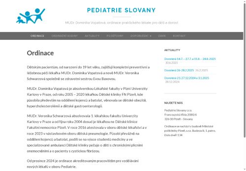 Zobrazit webové stránky Praktický lékař pro děti a dorost - MUDr. Dominika Vopatová, MUDr. Veronika Schwarzová