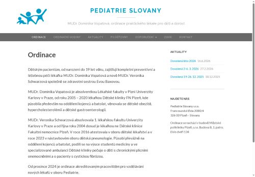 Zobrazit webové stránky Praktický lékař pro děti a dorost - MUDr. Dominika Vopatová, MUDr. Veronika Schwarzová
