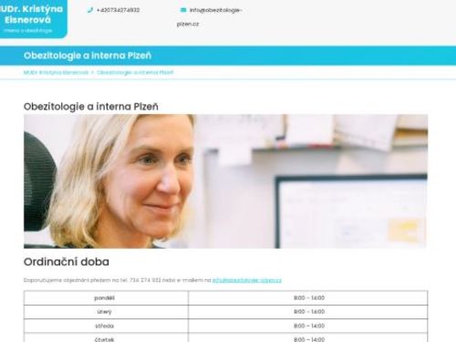 Interní a obezitologická ordinace - MUDr. Kristýna Eisnerová