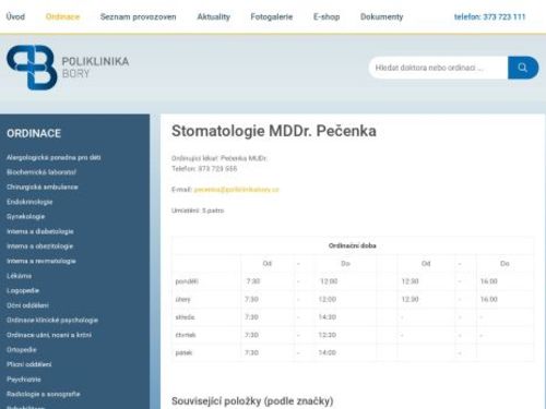 Stomatologie - MDDr. Vít Pečenka