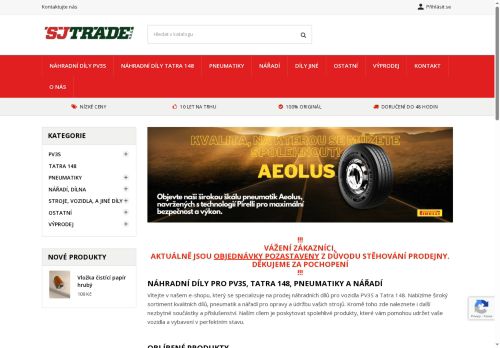 SJ Trade,s.r.o. nabízí práci na pozici skladník, svářeč (m/ž) v obci Jesenice