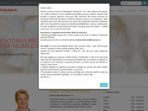 Praktický lékař pro děti a dorost - MUDr. Lenka Emmerová