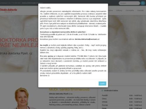 Praktický lékař pro děti a dorost - MUDr. Lenka Emmerová