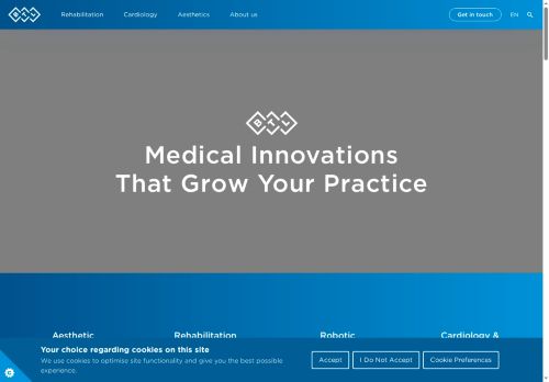 Webové stránky BTL Medical Development a.s., Benešov