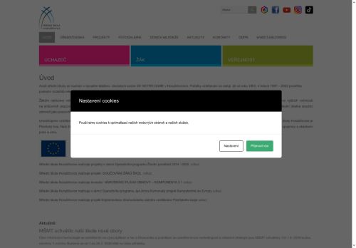 Webové stránky Střední škola, Horažďovice, Blatenská 313, Horažďovice