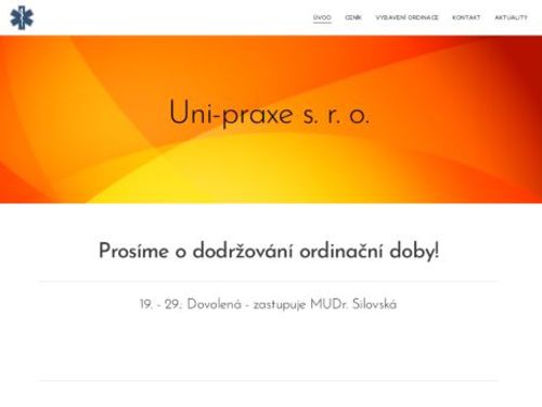 Praktický lékař pro dospělé Uni-praxe s.r.o. - MUDr. Jana Zemanová