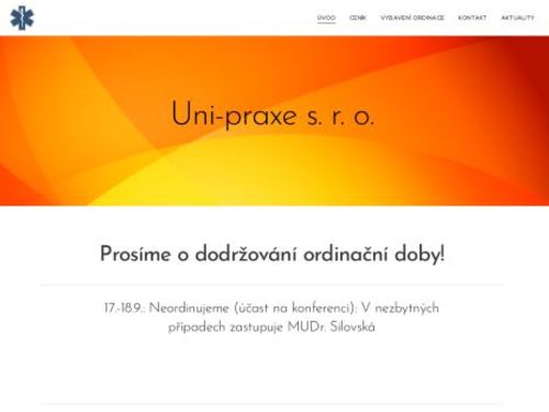 Praktický lékař pro dospělé Uni-praxe s.r.o. - MUDr. Jana Zemanová