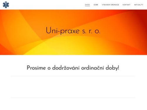 Praktický lékař pro dospělé Uni-praxe s.r.o. - MUDr. Jana Zemanová