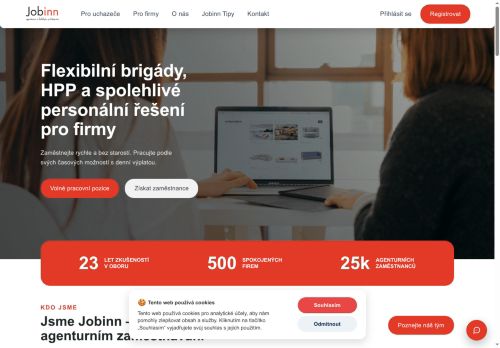 Zobrazit webové stránky Jobinn & Hostessinn - Kancelář Tišnov