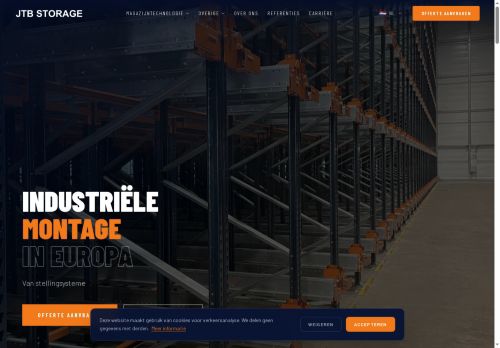 Webové stránky JTB STORAGE s.r.o., Uherské Hradiště