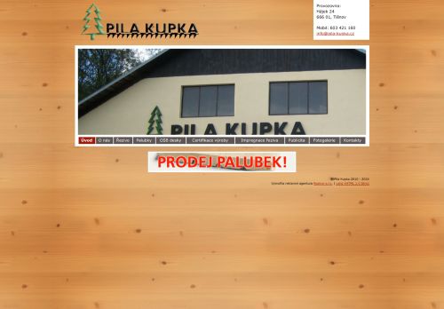 Zobrazit webové stránky Pila Kupka s.r.o.