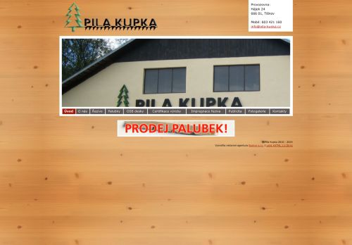 Zobrazit webové stránky Pila Kupka s.r.o.
